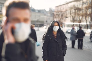 people in surgical masks