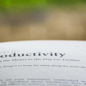 dictionary definition of productivity reading 'making the hours in the day go further'