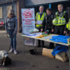 PCSO's handed out advice to dog owners in Grange Gardens.