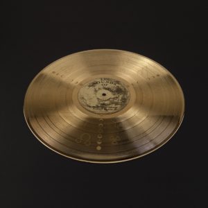 An image of the Voyager Golden Record