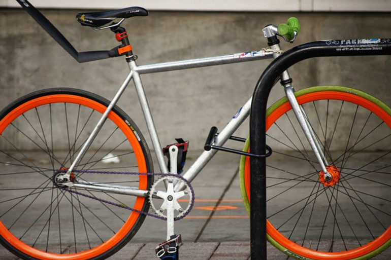 Secured bicycle