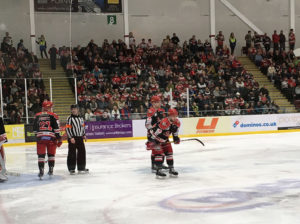 The Devils prepare for a powerplay