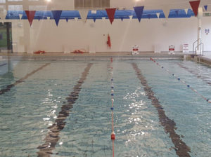 The 5 lane swimming pool