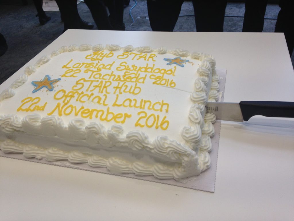 The ceremonial cake marking the official launch