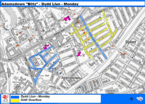 Cardiff Council's cleaning plan for Monday November 7.