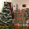 Last year's boxes at the church