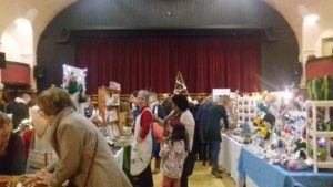 Penarth's Handmade Market's Christmas event in the Paget Rooms.