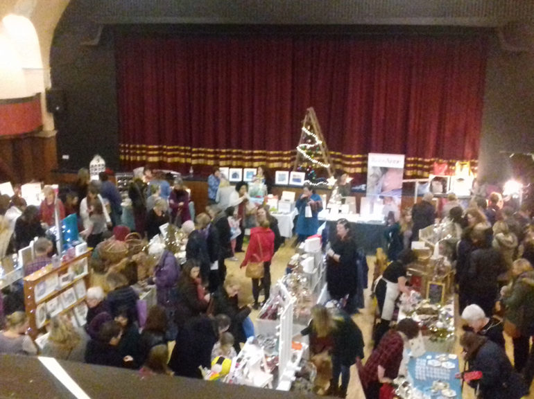 The festive market attracted over 400 visitors.