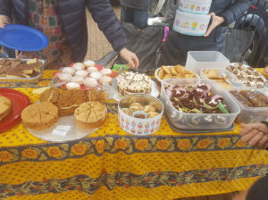 Cakes and biscuits bought by the Whitchurch community