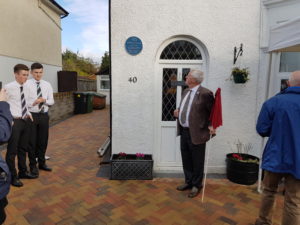 Unveiling of the plaque on 40 Station Road 
