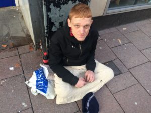 Layton is a rough sleeper in Cardiff