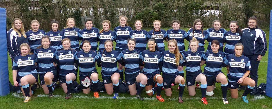Cardiff Blues U18 Girls will compete with the Ospreys February 26 for top position in the league