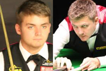 Michael White (left) and Ryan Day (right) will face off in an all-Welsh last 16 clash.