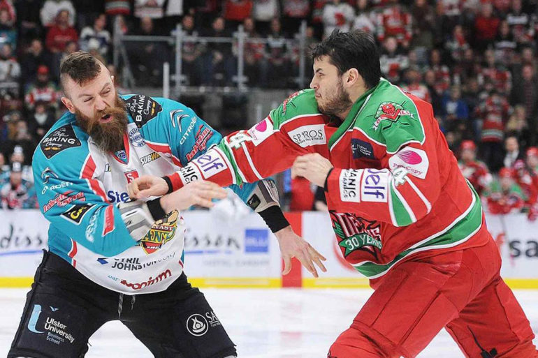 Cardiff Devils clash with rivals Belfast Giants.