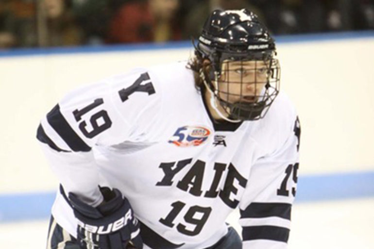 Denny Kearney playing for Yale University.