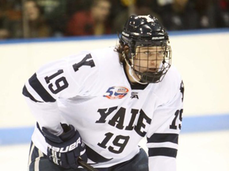 Denny Kearney playing for Yale University.