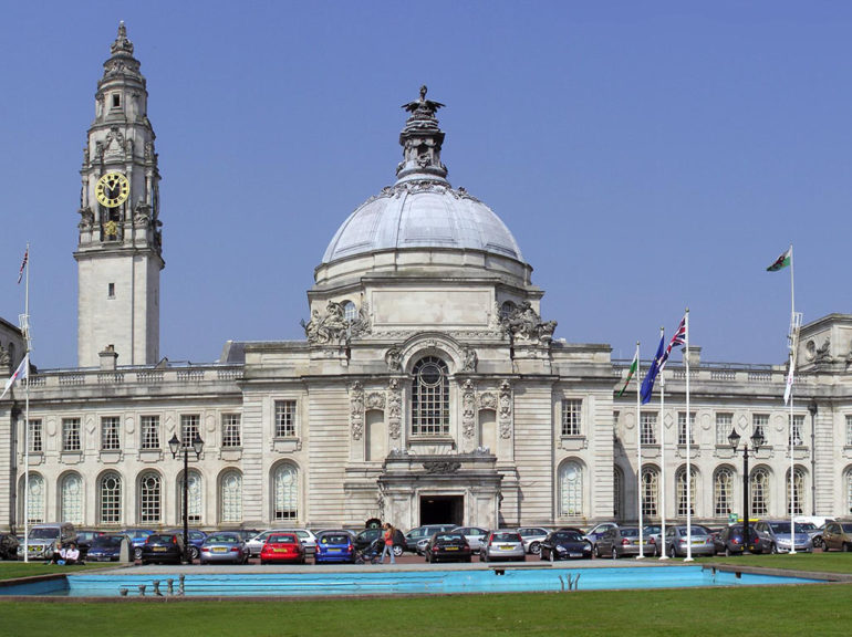 Cardiff City Hall, where last night's meeting took place.