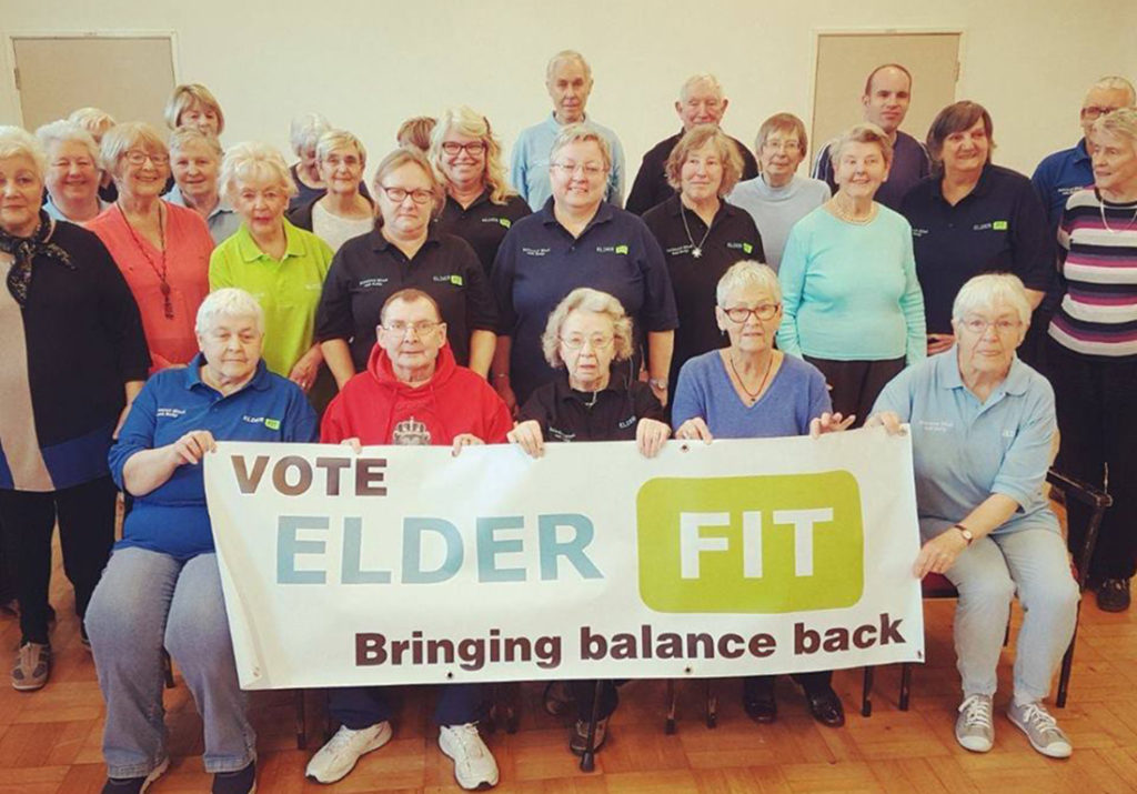 Elderfit run fitness classes for elderly people to reduce the risk of trips and falls