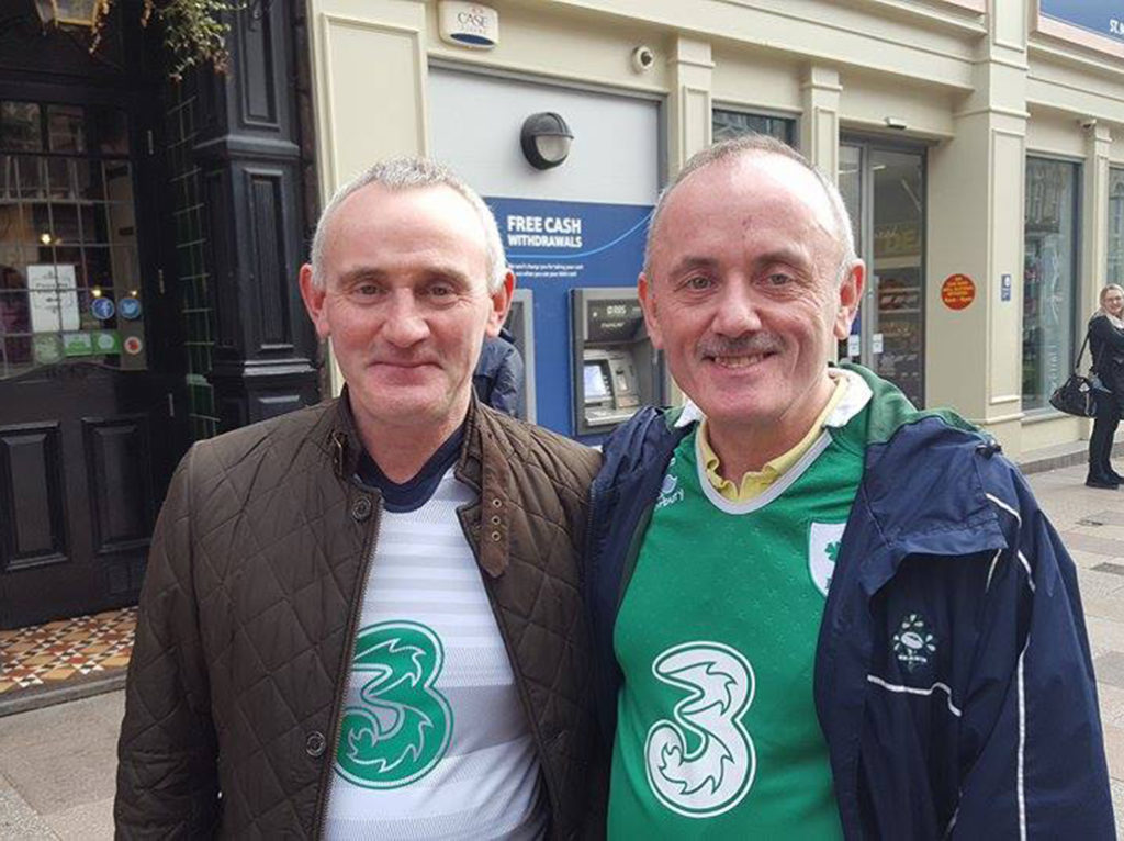 The McAleer brothers, Michael left, Seamus right.