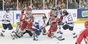 The Cardiff Devils against the Dundee Stars.