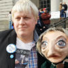 Boris Johnson impersonator, Drew Galdron, with Theresa May puppet. February 22, 2018