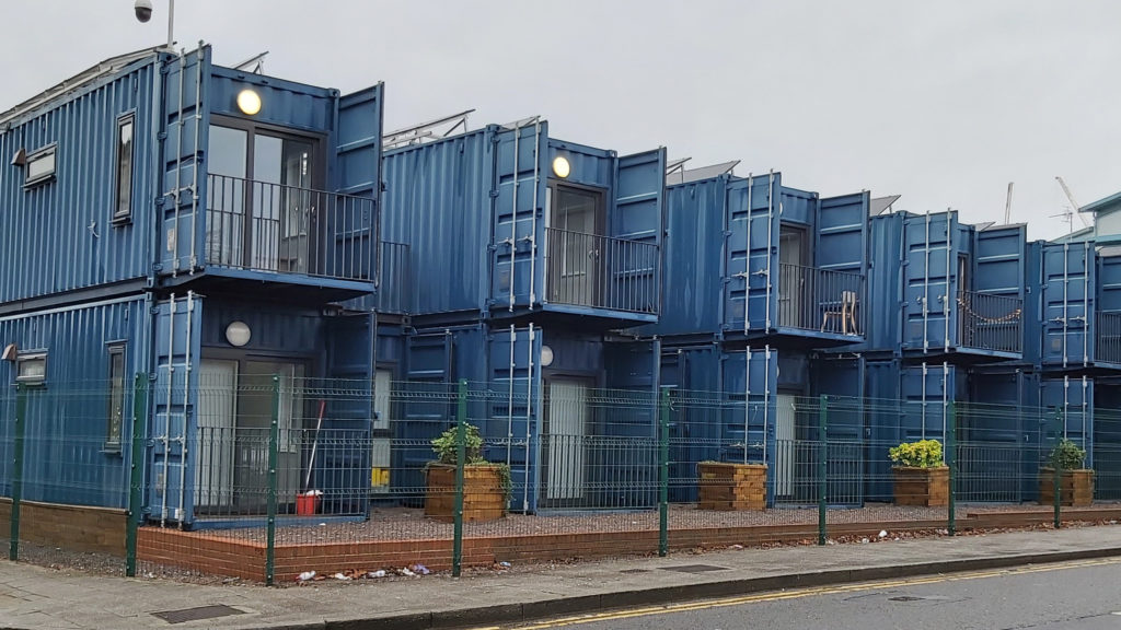 Bute Street shipping container project.