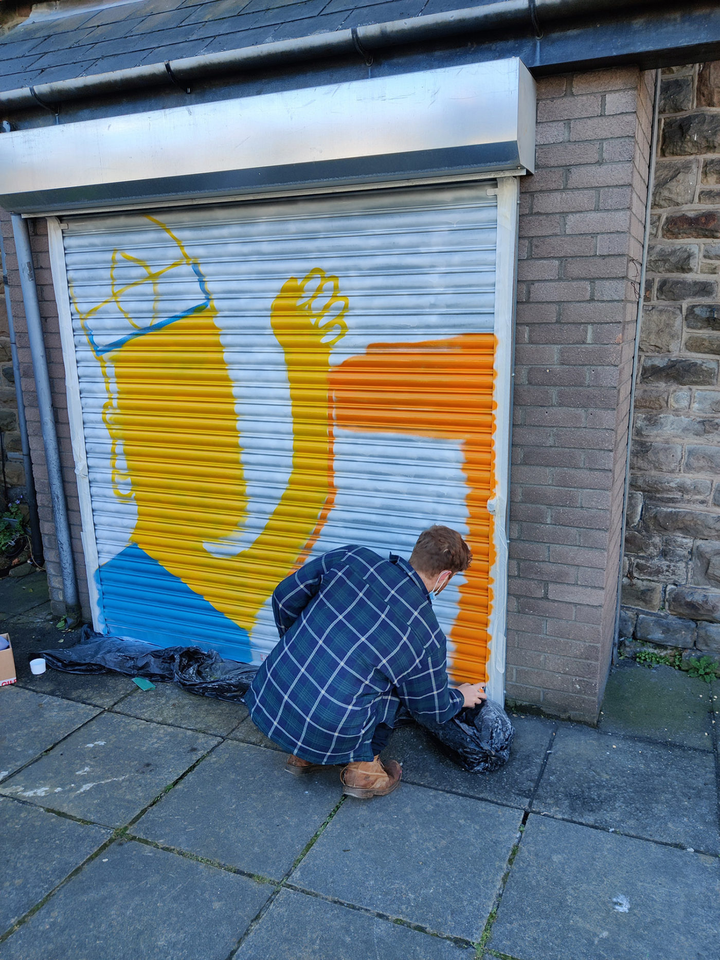 Artist creating wall art around Cardiff with vulnerable teenagers The