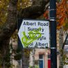 Albert Road surgery sign