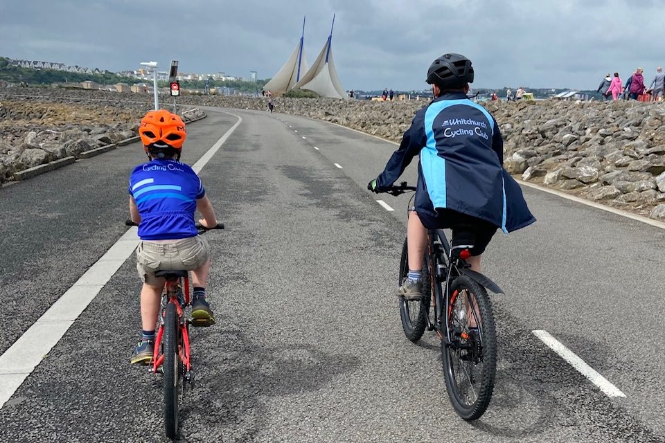 Whitchurch cycling club on Barrage