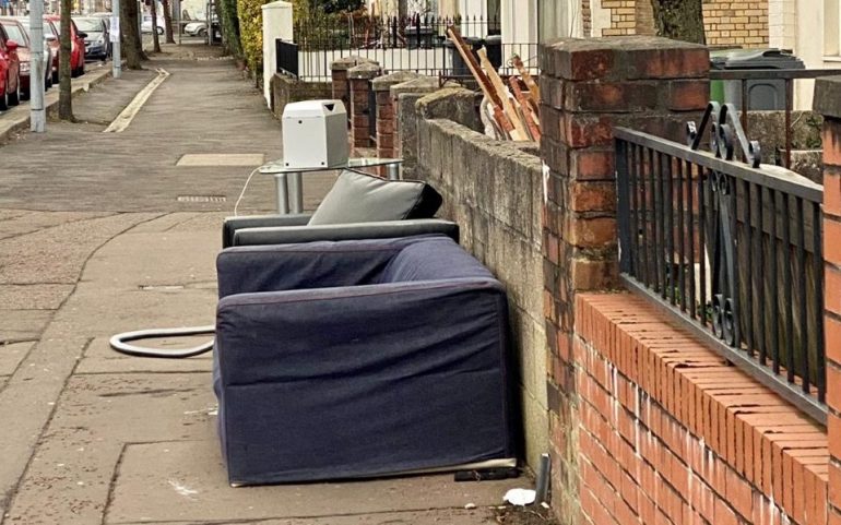 fly-tipping Grangetown