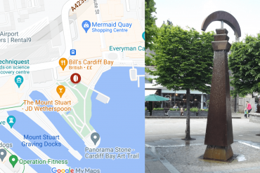 The approved location for the statue at Landsea Square