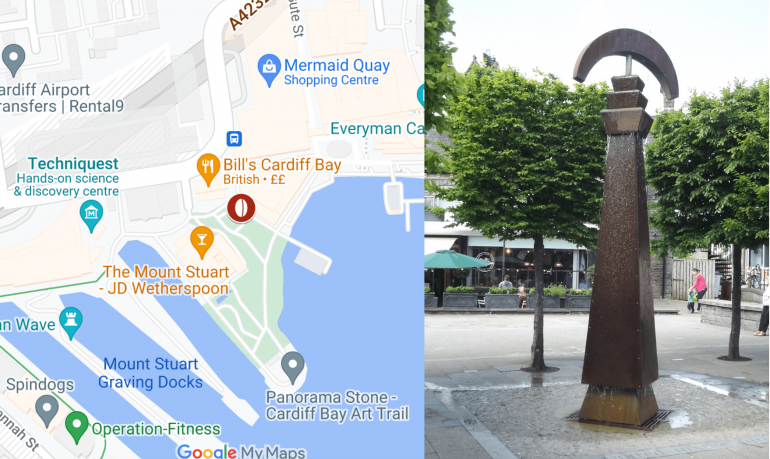 The approved location for the statue at Landsea Square