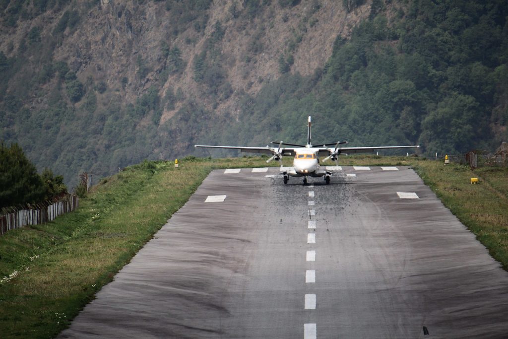 Lukla Airport landing strip. Image: Siddharth Jadhav 