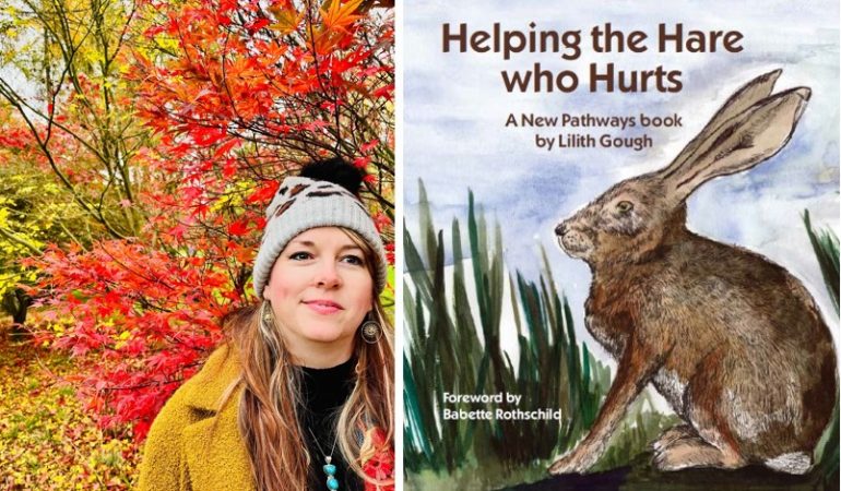 Art psychotherapist, Lilith Gough, creator of the book Helping the Hare who Hurts. Image credit: Lilith Gough.