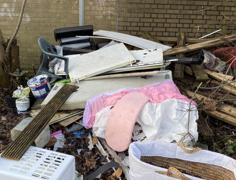 Image: Items at Moorland Park and Seawall Road taken by a resident in Splott Credit: anonymous Splott resident