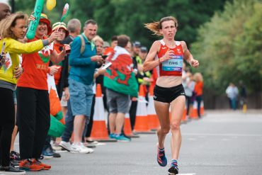 Clara Evans running for Wales at the 2022 Commonwealth Games in Birmingham where she finished in 9th place. Credit: Clara Evans.