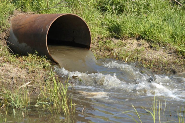 Sewage Overflow pipe