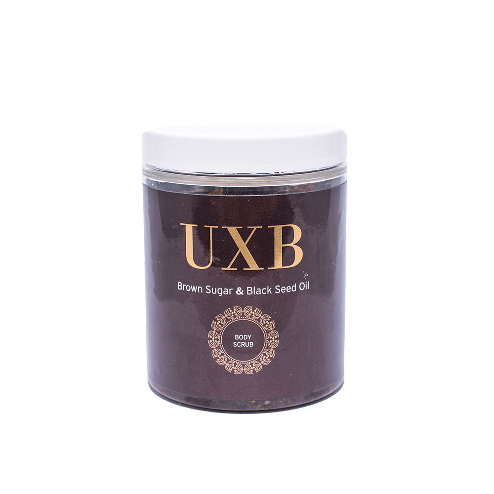 UXB Brown Sugar and Black Seed Oil body scrub