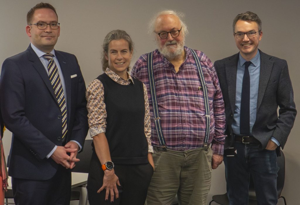 Dr Stuart Robb, Catrin Pascoe, author Martin Shipton, and Dr Tom Allbeson